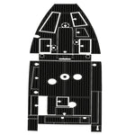 2015 - 2017 Lund Pro Guide 2075 Foam Teak Boat Deck Flooring Kits - HJDECK