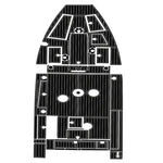 2015 - 2017 Lund Pro Guide 2075 Foam Teak Boat Deck Flooring Kits - HJDECK