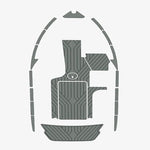 2015 - 2017 Malibu 23 LSV EVA Foam Faux Teak Boat Deck Mat Flooring - HJDECK