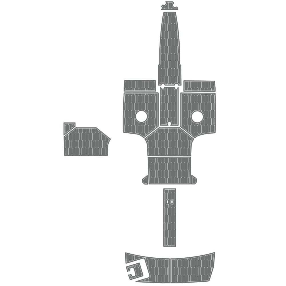 2015 - 2017 REGAL 2300 RX EVA Foam Faux Teak Boat Flooring Marine Decking Carpet Yacht Pad - HJDECK