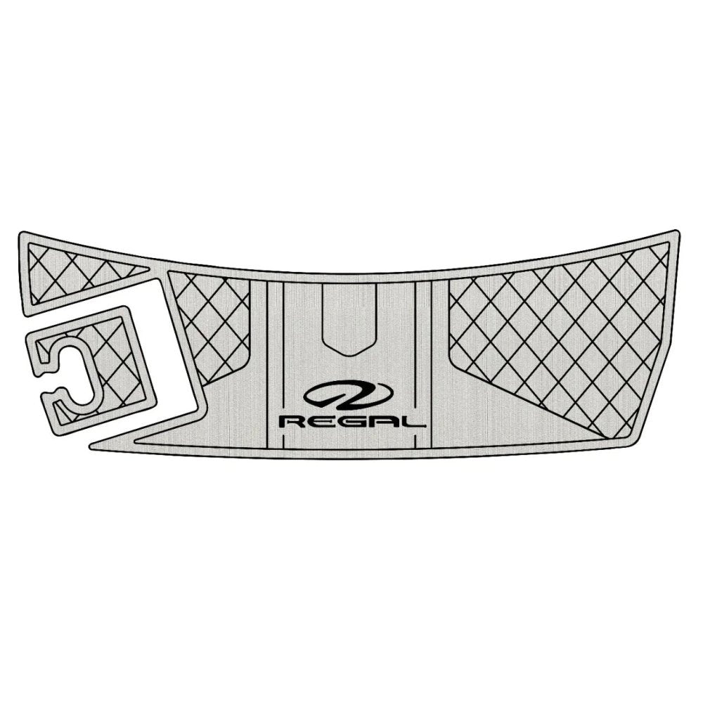 2015 - 2017 REGAL 2300 RX EVA Foam Faux Teak Boat Flooring Marine Decking Carpet Yacht Pad - HJDECK