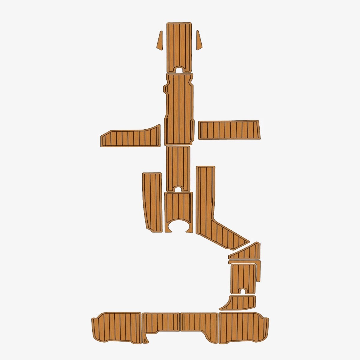 2015 - 2017 Sea Ray 270 Sundeck Outboard EVA Foam Boat Flooring MarineDecking - HJDECK