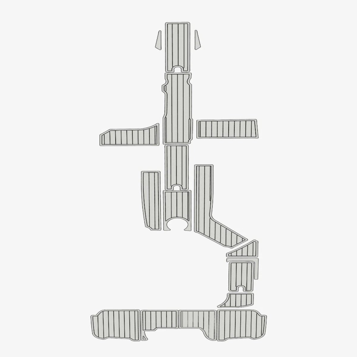 2015 - 2017 Sea Ray 270 Sundeck Outboard EVA Foam Boat Flooring MarineDecking - HJDECK