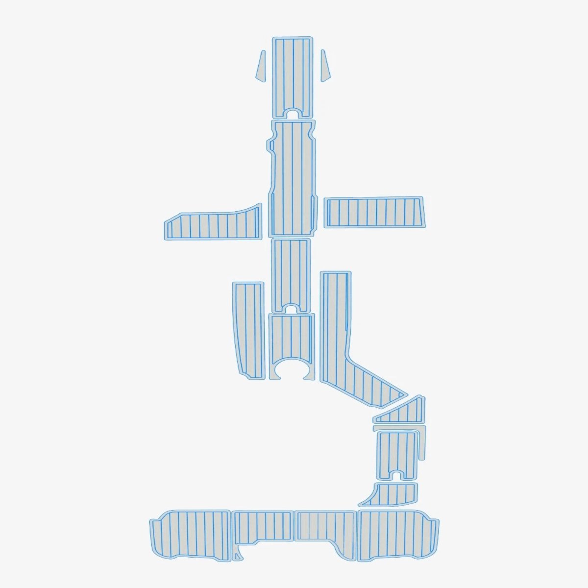 2015 - 2017 Sea Ray 270 Sundeck Outboard EVA Foam Boat Flooring MarineDecking - HJDECK