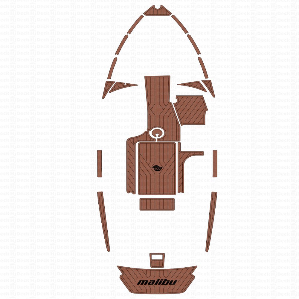 2015 - 2018 MALIBU 22 VLX EVA Foam Boat Deck Flooring Marine Boat Decking Carpet - HJDECK