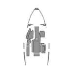 2015 - 2018 MALIBU 22 VLX EVA Foam Boat Deck Flooring Marine Boat Decking Carpet - HJDECK