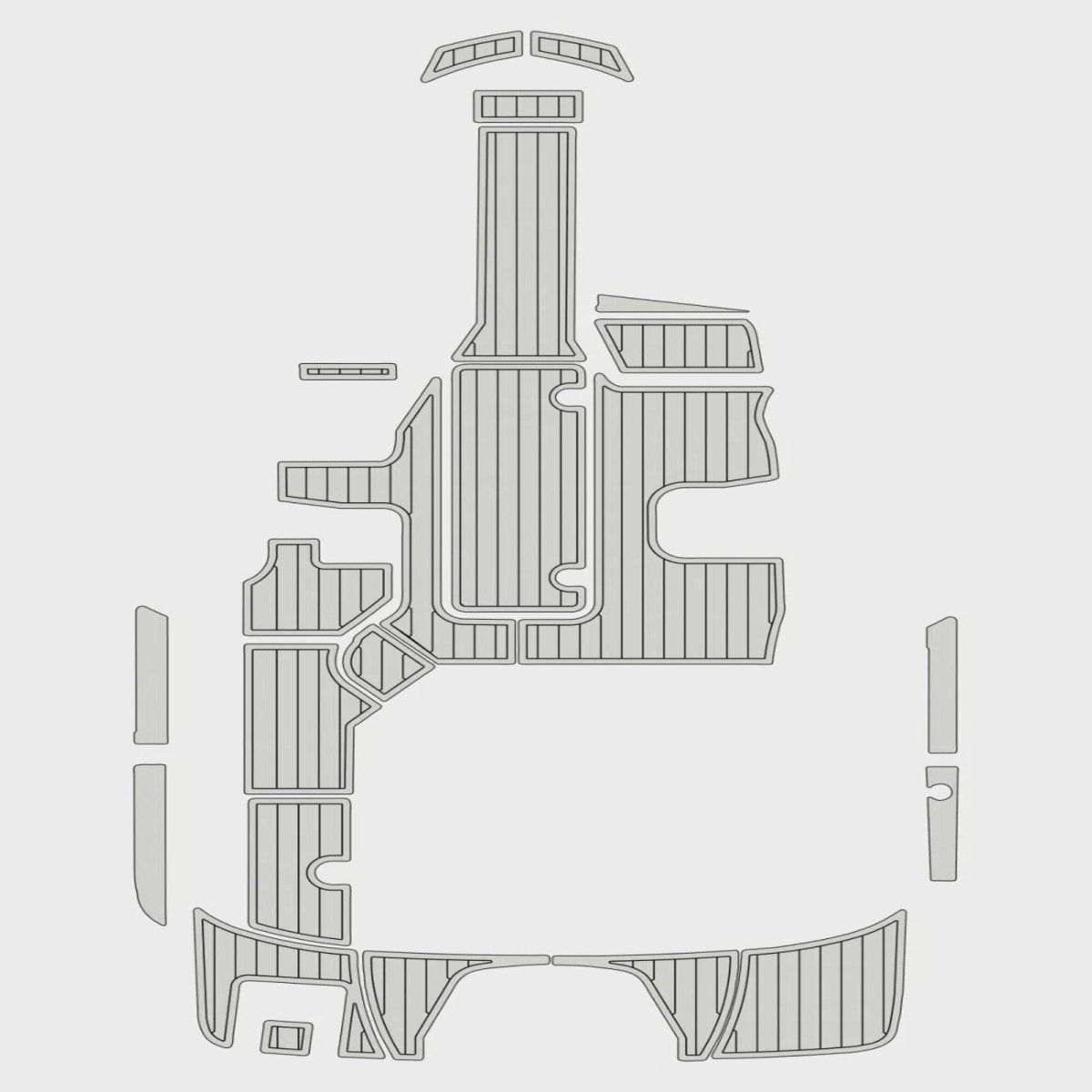 2015 - 2019 Sea Ray 190 SPX OUTBOARD Precut Boat Flooring Kits - HJDECK