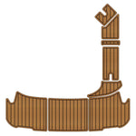 2015 - 2023 Sea Ray 280 SLX Swim Platform & Cockpit Pad Precut Boat Flooring Kits - HJDECK