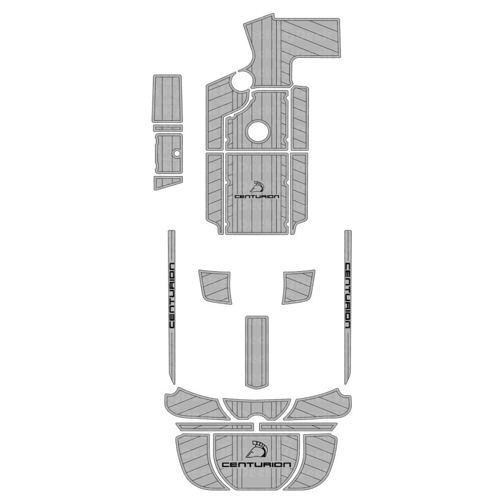 2015 Centurion FS33 EVA Foam Faux Teak Boat Deck Mat Flooring Marine Decking - HJDECK