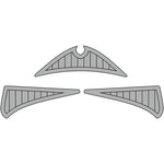 2015 Chaparral H2O 19 Sport Faux Teak Self Adhesive Boat Flooring - HJDECK