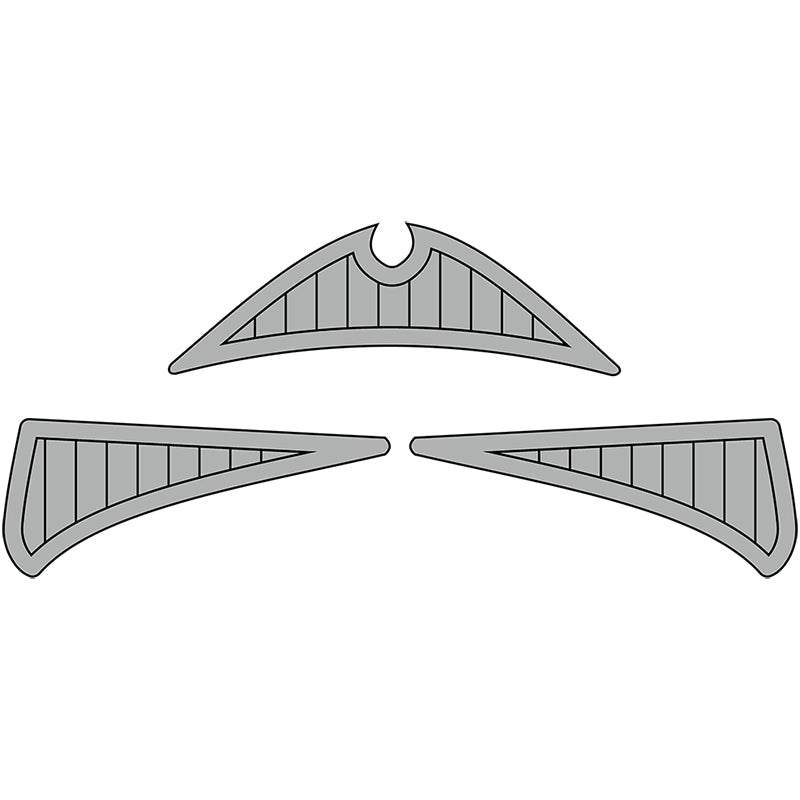 2015 Chaparral H2O 19 Sport Faux Teak Self Adhesive Boat Flooring - HJDECK