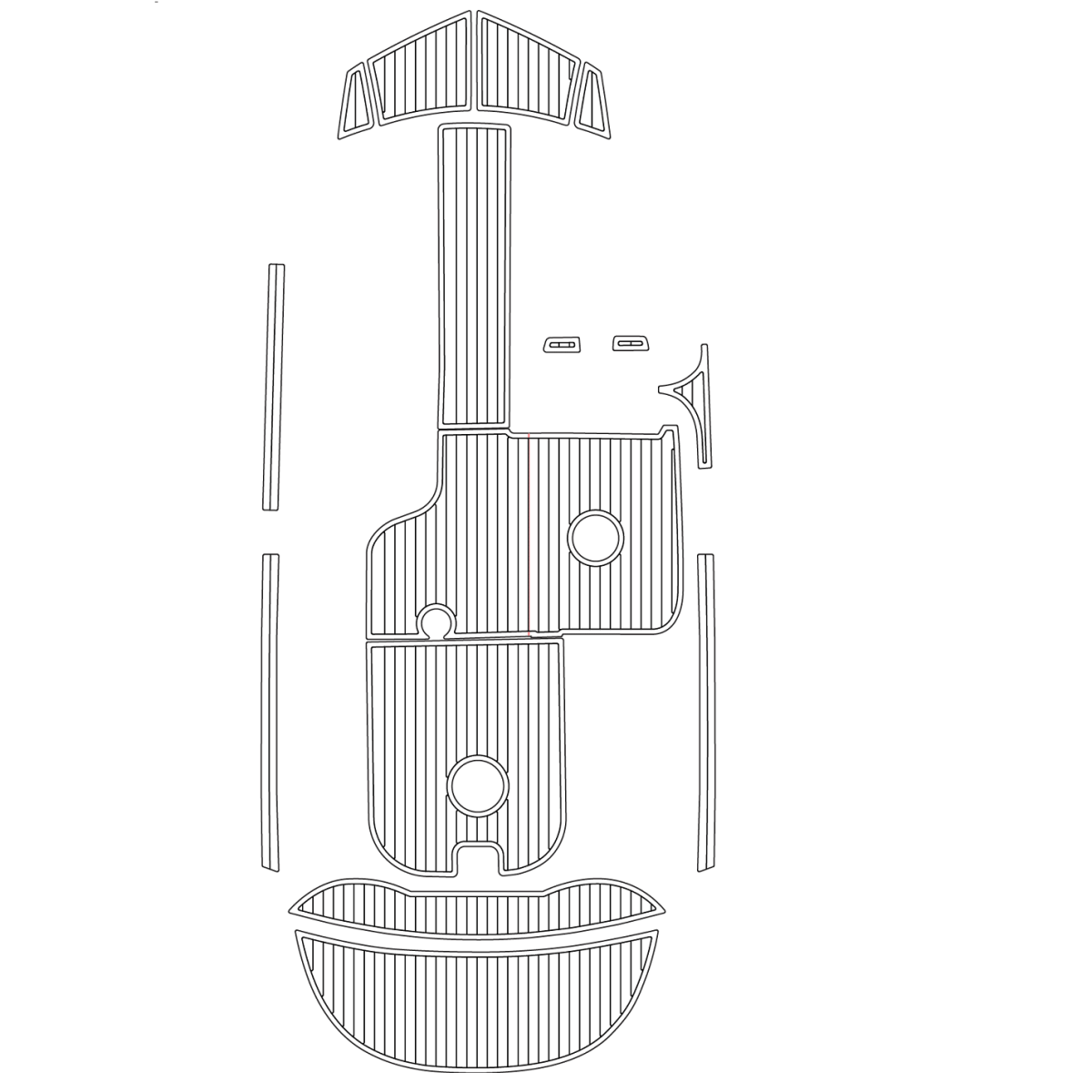 2015 MB Sports B52 23 Self Adhesive Boat Flooring with 3M Backing - HJDECK