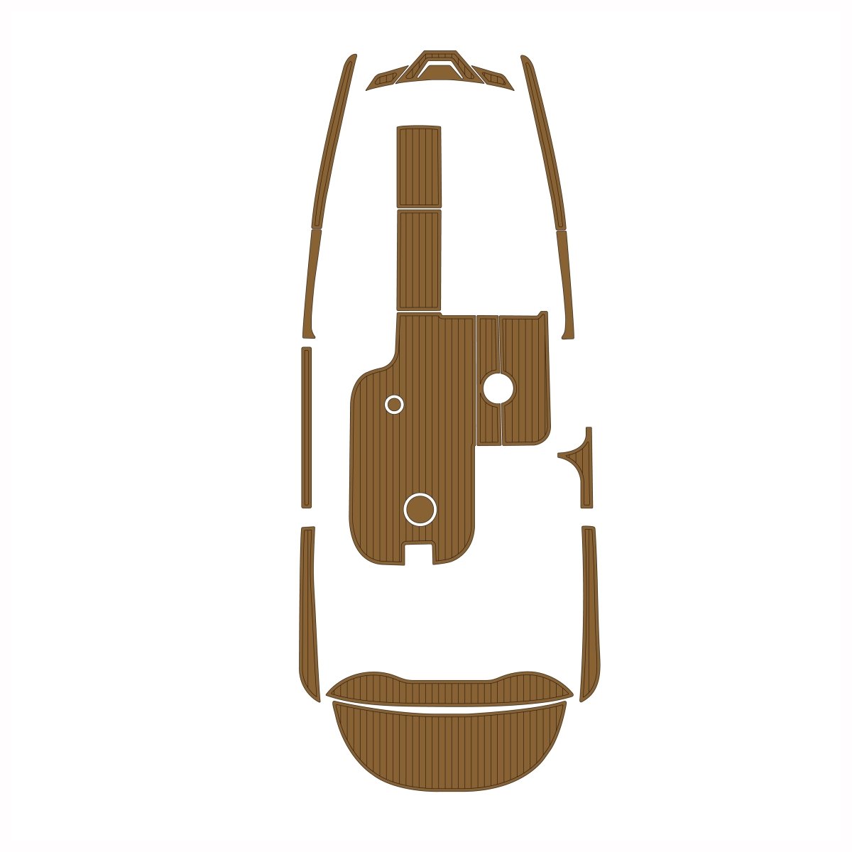 2015 MB Sports F22 Tomcat Custom Foam Boat Flooring Cockpit & Swim Platform Mat - HJDECK