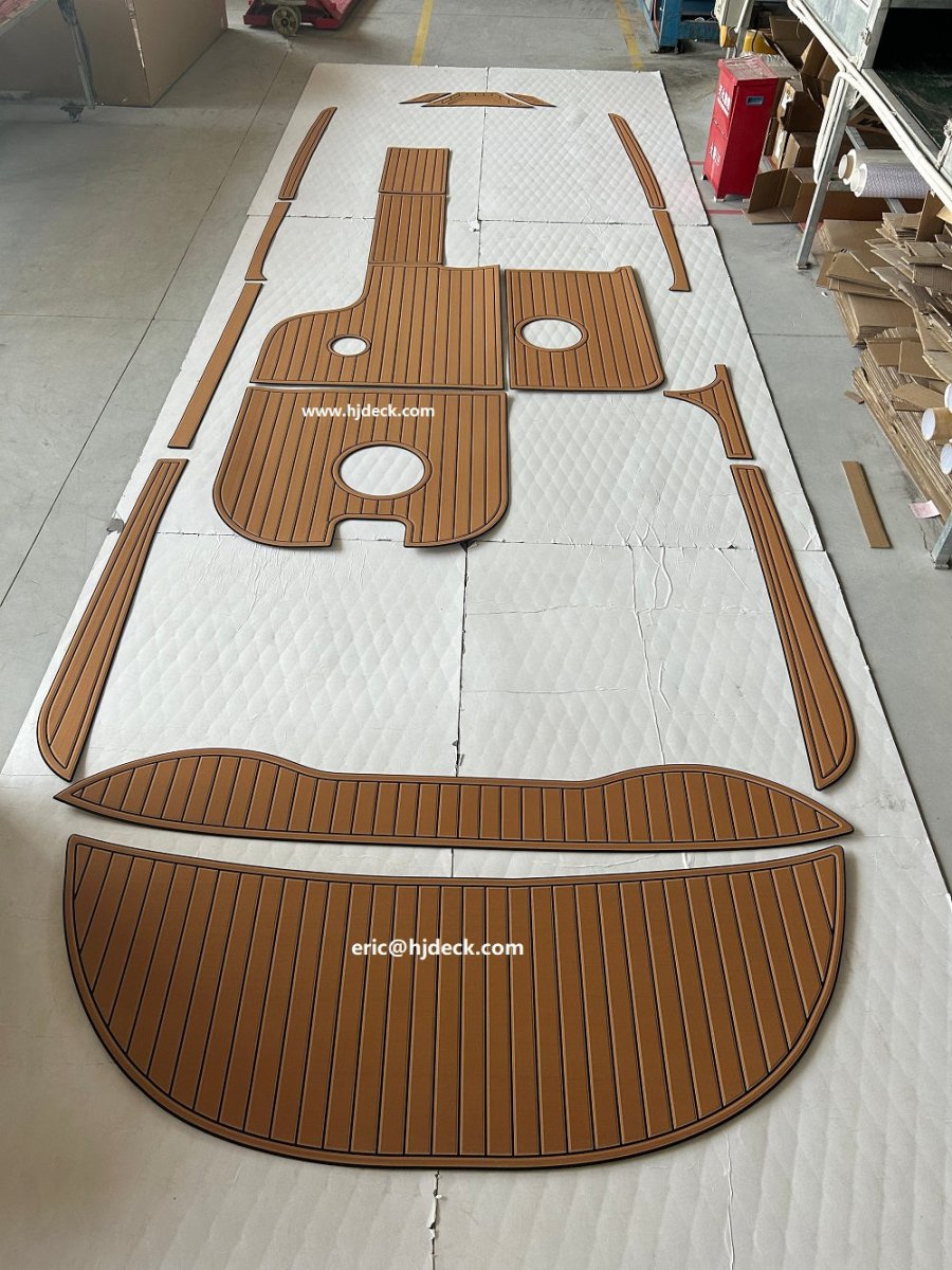 2015 MB Sports F22 Tomcat Custom Foam Boat Flooring Cockpit & Swim Platform Mat - HJDECK