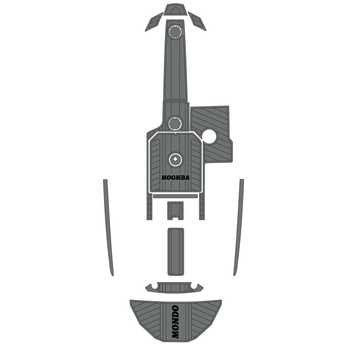 2015 MOOMBA MONDO EVA Foam Faux Teak Boat Deck Flooring - HJDECK