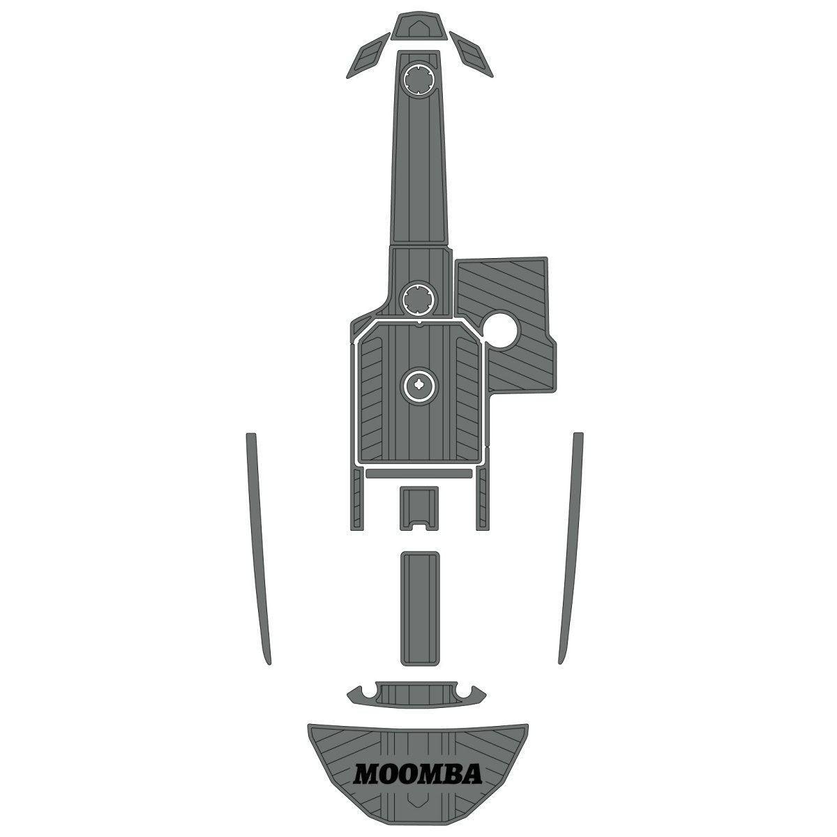 2015 MOOMBA MONDO EVA Foam Faux Teak Boat Deck Flooring - HJDECK