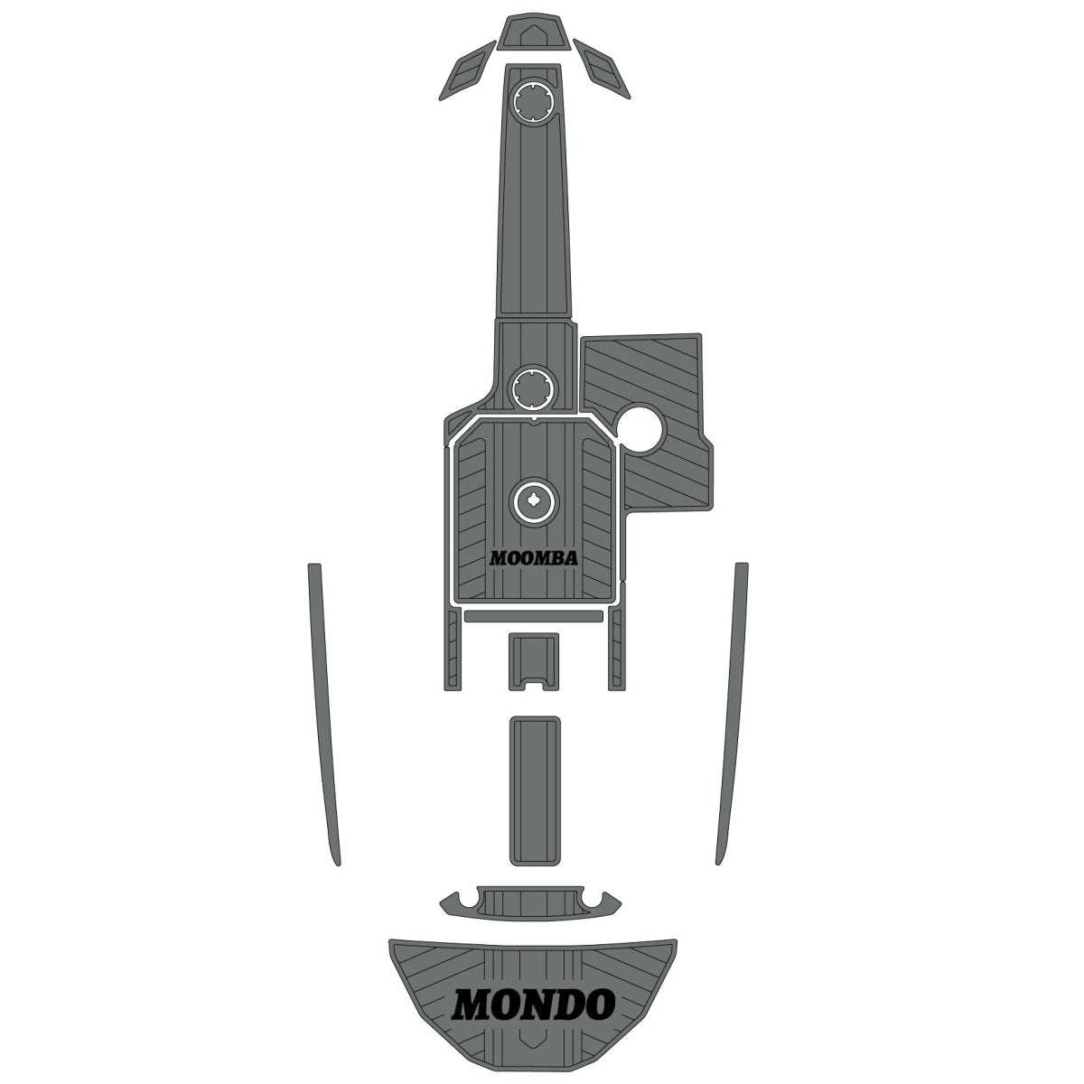 2015 MOOMBA MONDO EVA Foam Faux Teak Boat Deck Flooring - HJDECK