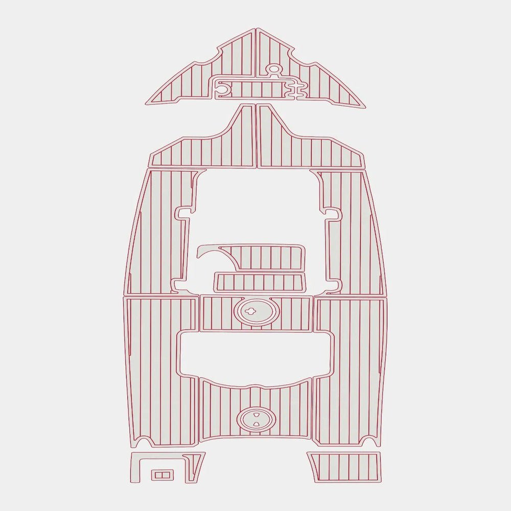 2015 Sea Hunt 225 Ultra Pre Cut Boat Flooring 3M Adhesive EVA Foam - HJDECK