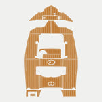 2015 Sea Hunt 225 Ultra Pre Cut Boat Flooring 3M Adhesive EVA Foam - HJDECK