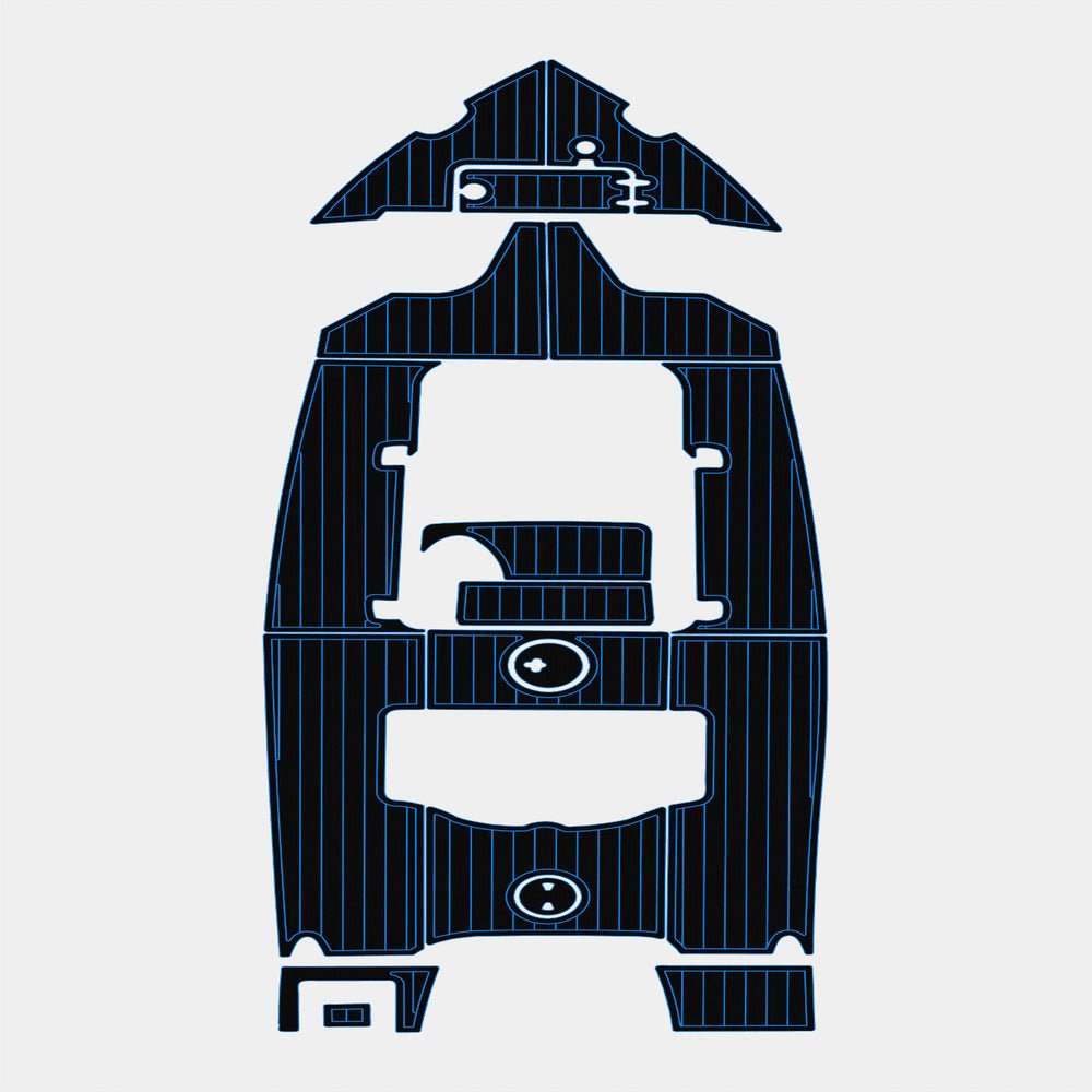 2015 Sea Hunt 225 Ultra Pre Cut Boat Flooring 3M Adhesive EVA Foam - HJDECK