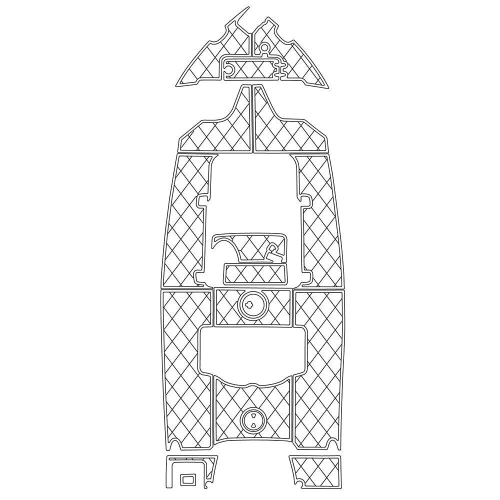 2015 Sea Hunt 255 Triton Pre Cut Boat Flooring 3M Adhesive EVA Foam - HJDECK