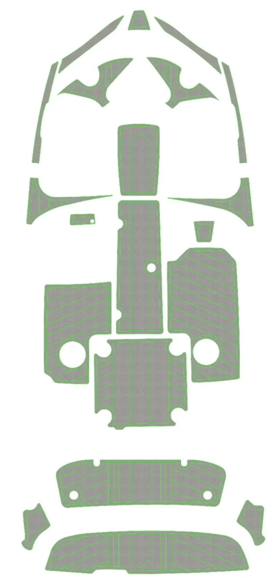 2015 YAMAHA SX 192 EVA Foam Faux Teak Boat Deck Mat Flooring