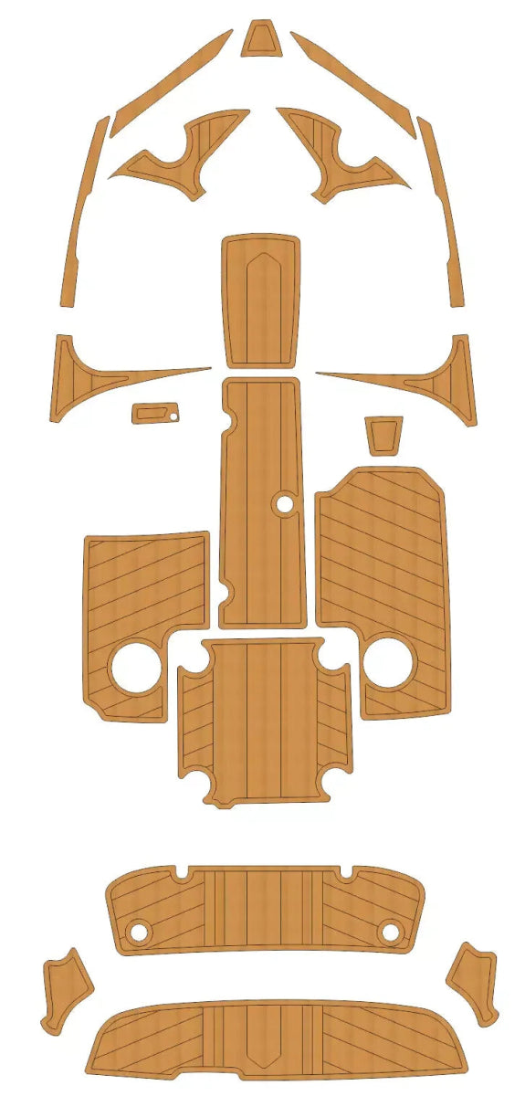 2015 YAMAHA SX 192 EVA Foam Faux Teak Boat Deck Mat Flooring
