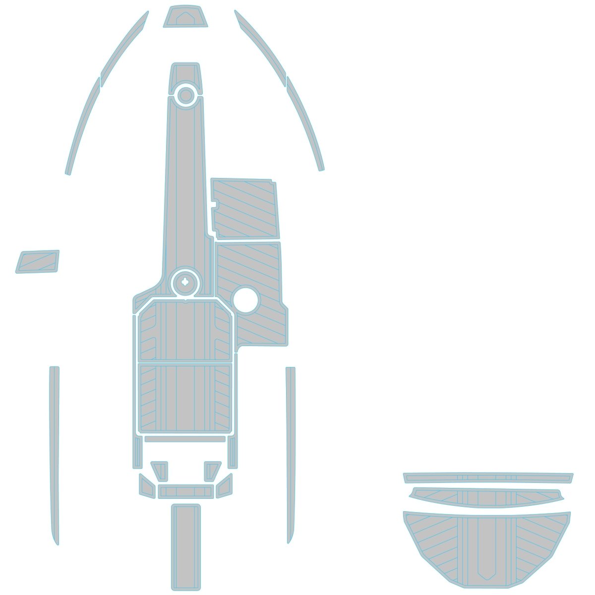 2016 - 2018 MOOMBA CRAZ EVA Foam Boat Flooring with 3M Adhesive - HJDECK