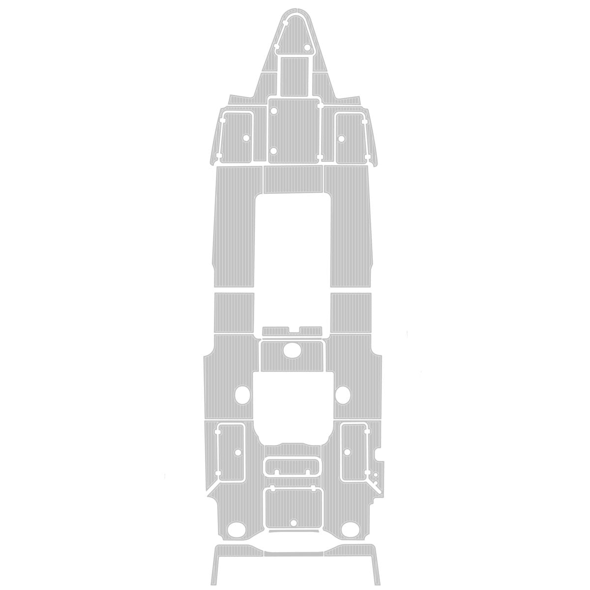 2016 - 2020 Yellowfin Offshore 39 EVA Foam Faux Teak Boat Deck Marine Flooring Boat Decking - HJDECK