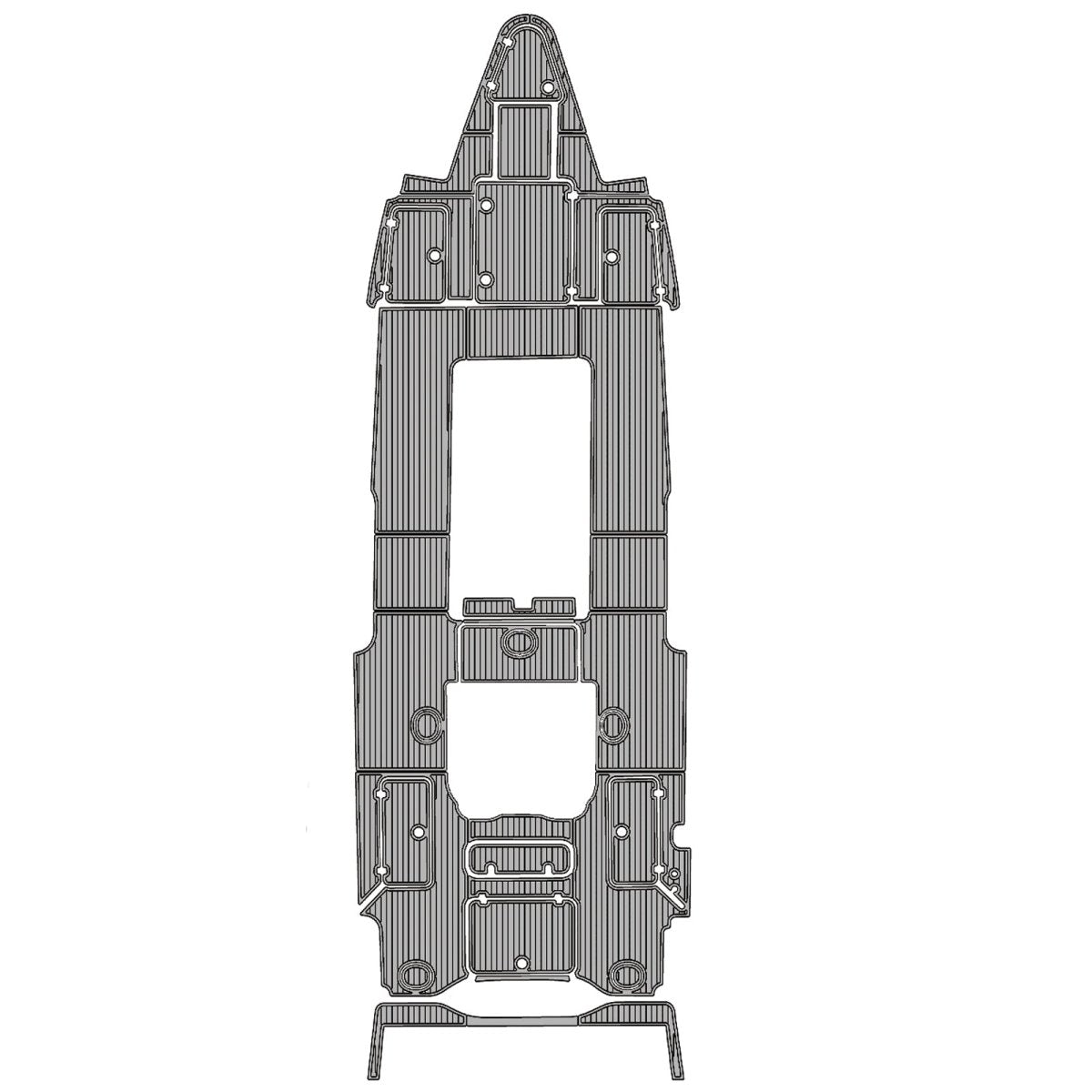2016 - 2020 Yellowfin Offshore 39 EVA Foam Faux Teak Boat Deck Marine Flooring Boat Decking - HJDECK