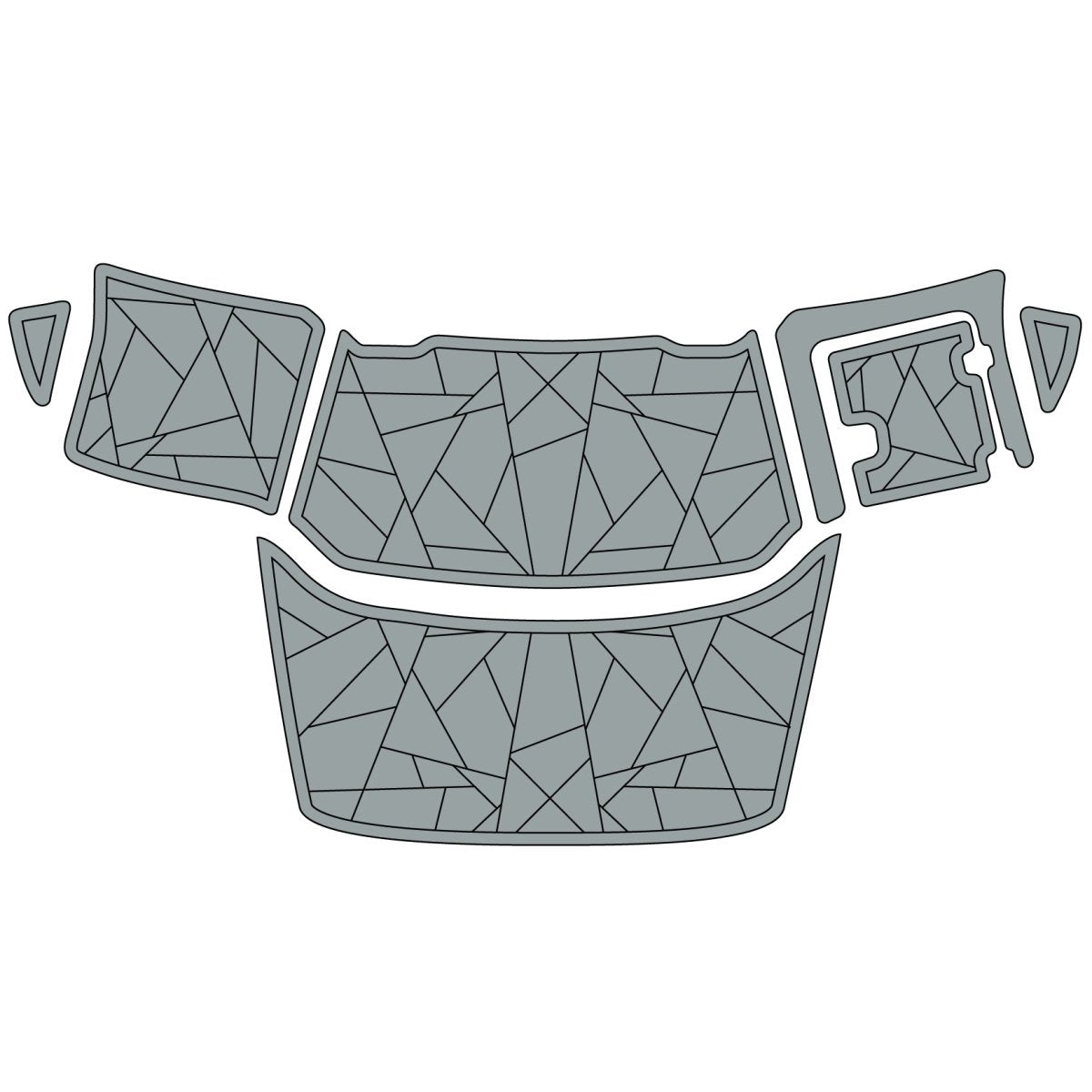 2016 Chaparral 21 H2O Swim Platform with Extension EVA Decking Kits - HJDECK