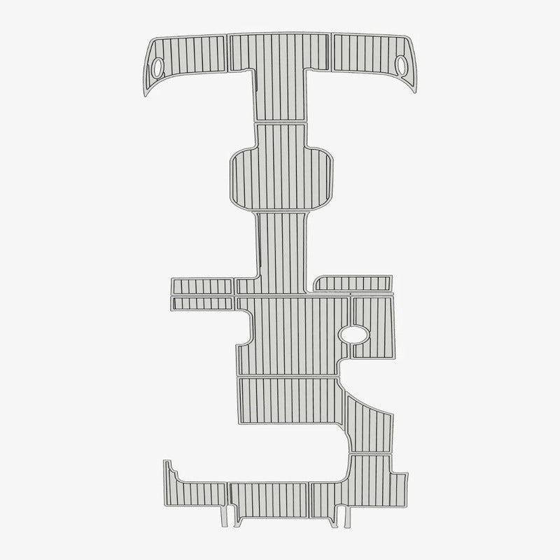 2016 Cobalt Marker 1 Tritoon EVA Foam Boat Flooring Deck Kit - HJDECK