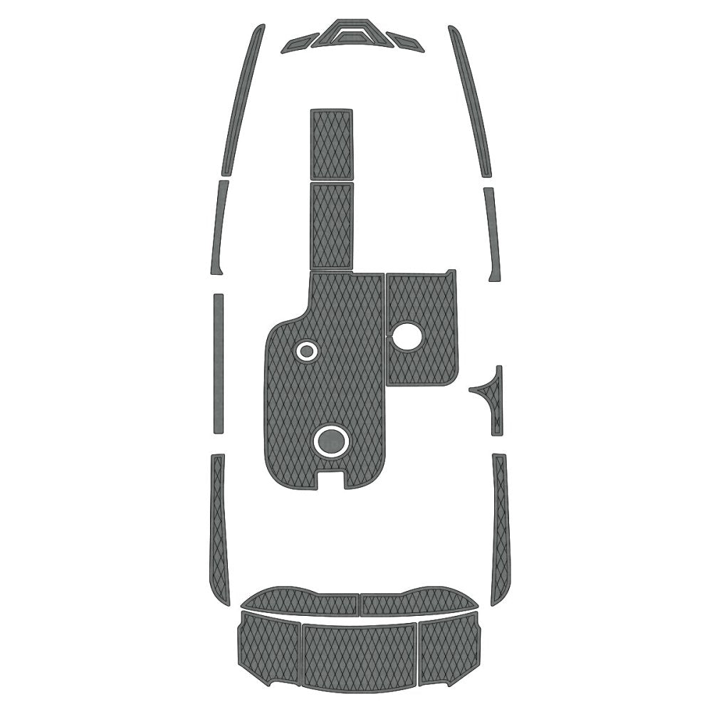 2016 MB Sports F22 Tomcat Custom Foam Boat Flooring Cockpit & Swim Platform Mat - HJDECK