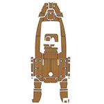 2016 Sea Fox 266 Commander Boat EVA Teak Deck Floor Mat Swim Platform Cockpit Pad - HJDECK