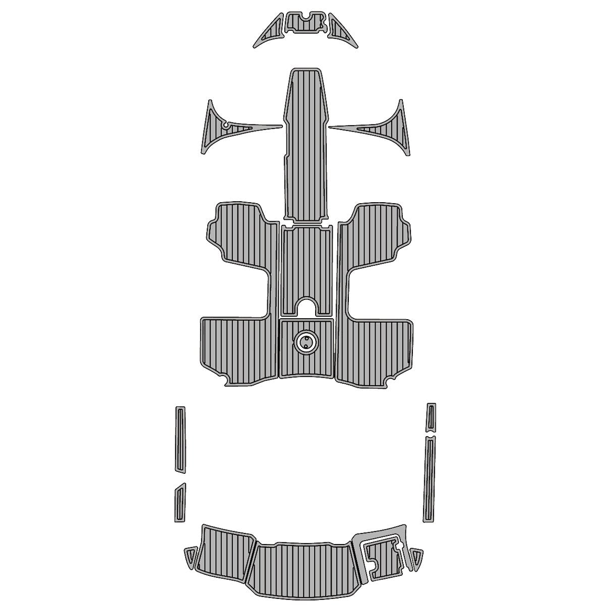 2017 Chaparral 21 H2O Deluxe EVA Foam Boat Kits Cockpit Flooring Marine Decking - HJDECK