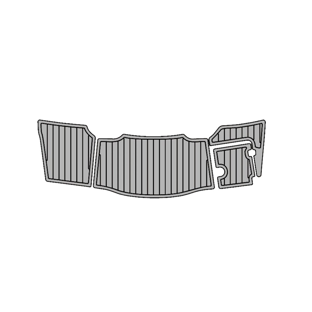 2017 CHAPARRAL 226 SSI EVA Foam Faux Teak Boat Deck MatteMarine Flooring Marine Boat Decking Carpet Leaf Yacht Vehicle Pad - HJDECK