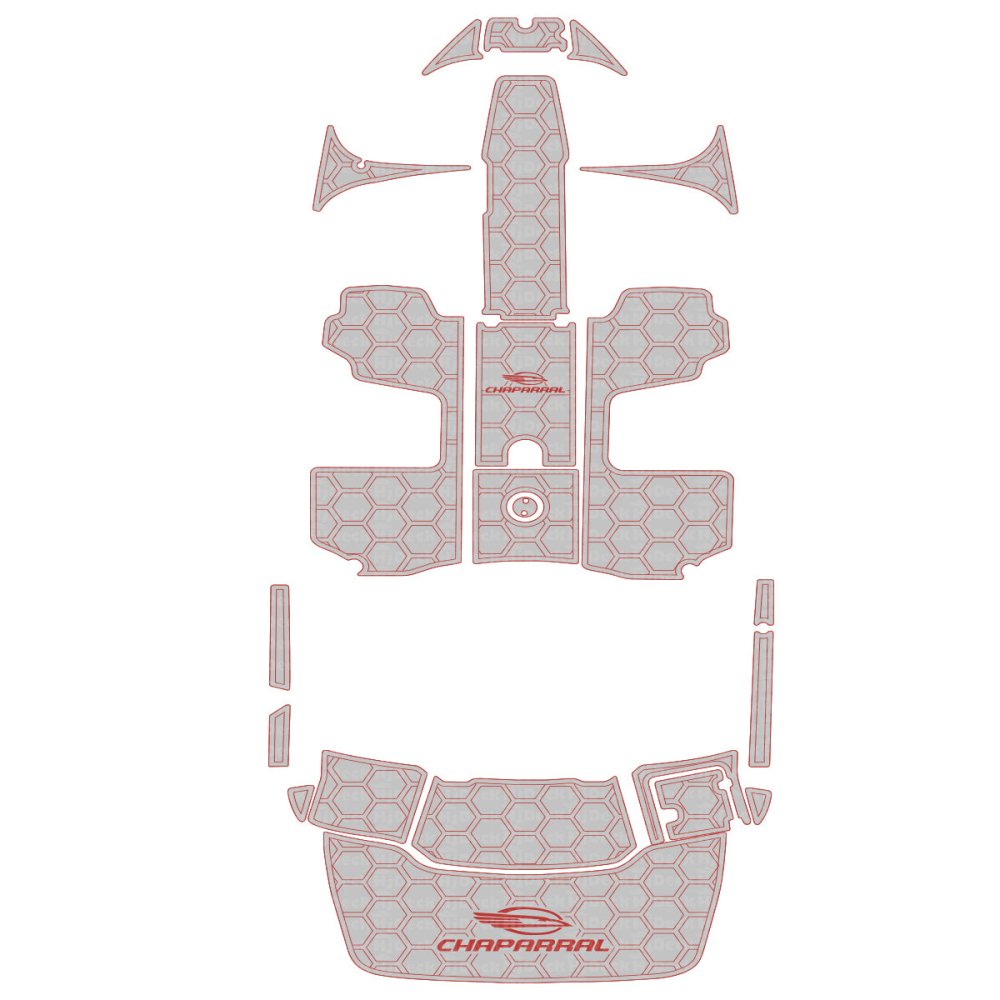 2017 Chaparral Boats H2O 21 SPORT EVA Decking Kits Boat Flooring Mat - HJDECK