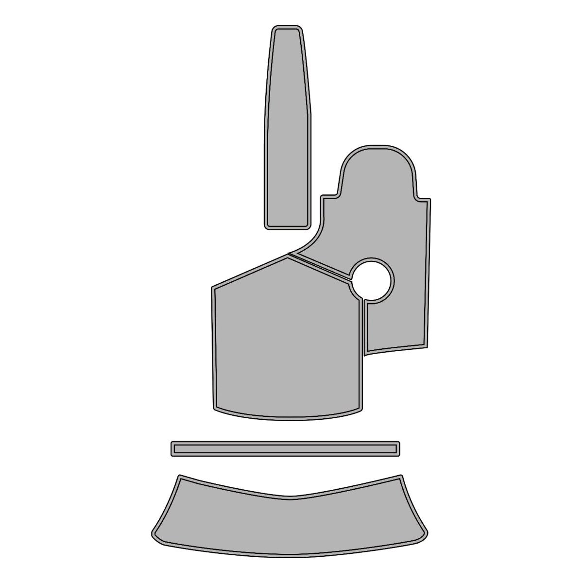 2017 Gekko 6.7 Cockpit & Swim Step Pad EVA Foam Boat Decking Kits - HJDECK