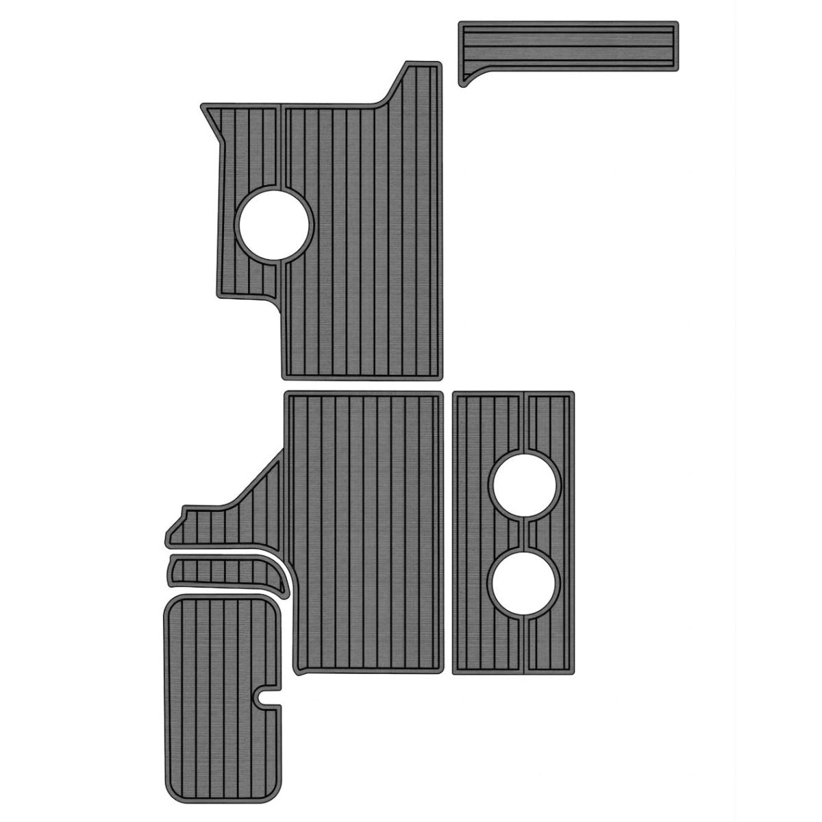 2017 Sea Ray 460 Flying Bridge Floor Pad Boat Decking Kits - HJDECK