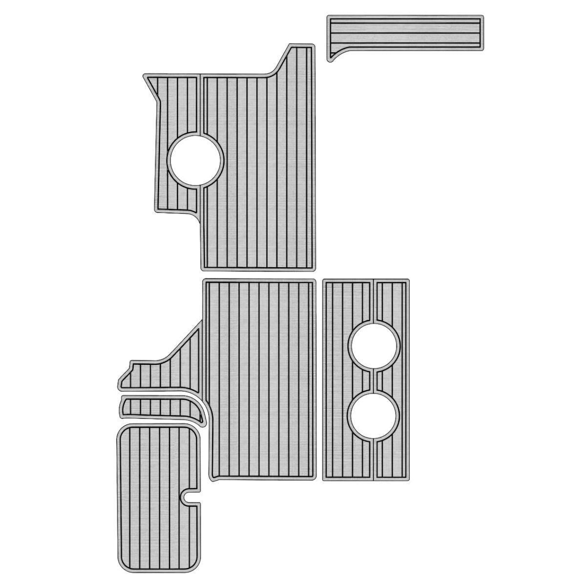 2017 Sea Ray 460 Flying Bridge Floor Pad Boat Decking Kits - HJDECK