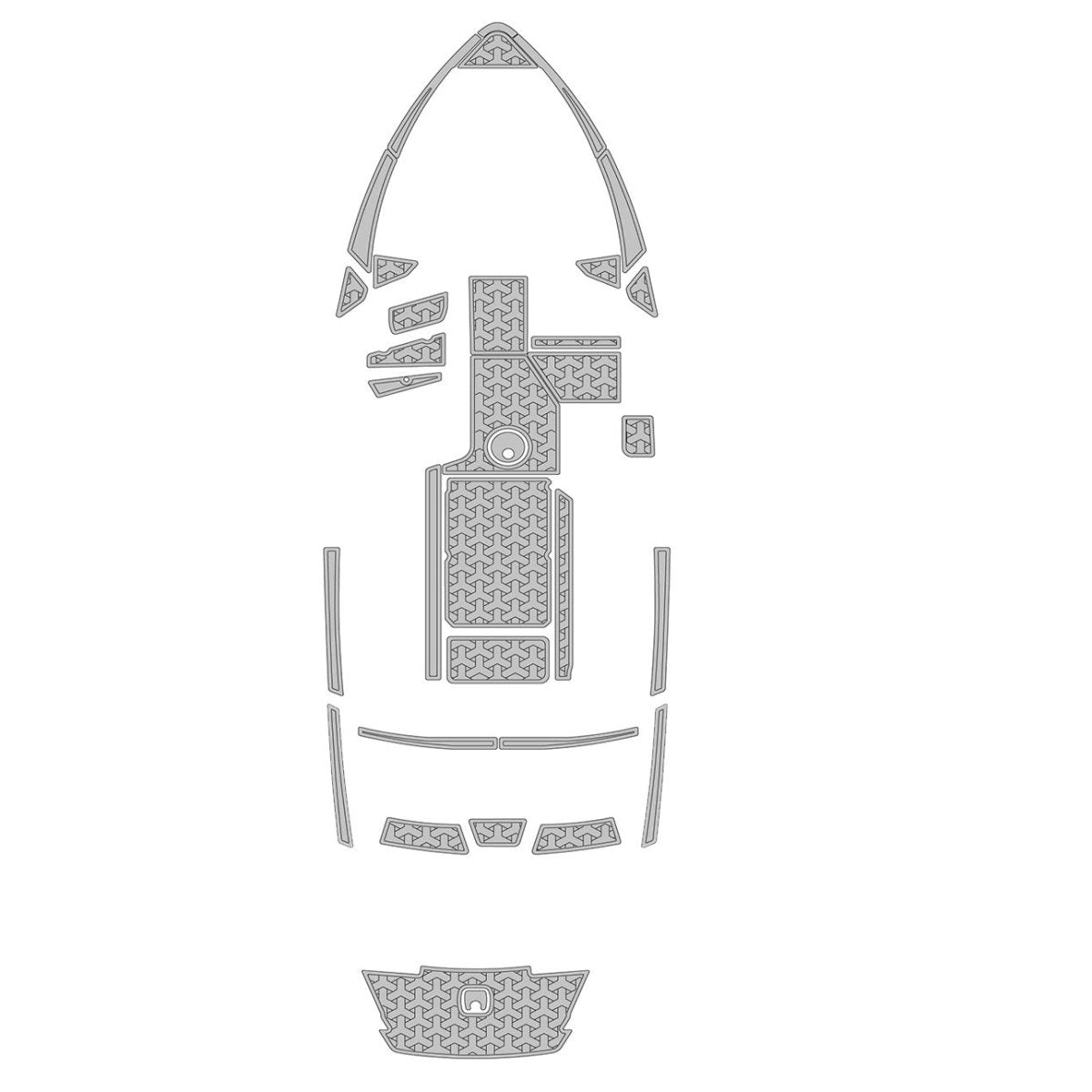 2018-2021 Axis T22 EVA Teak Boat Flooring Cockpit Swim Step Mat