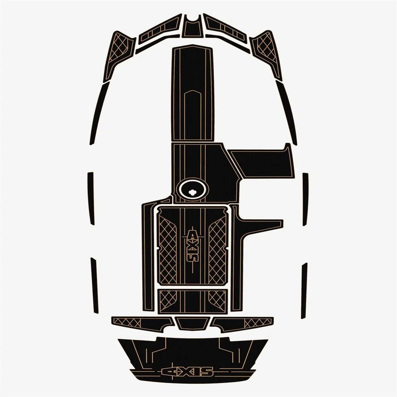 2018 Axis A22 Cockpit Bow 1/4" 6mm Boat EVA Flooring Teak Floor Non - slip Mat - HJDECK