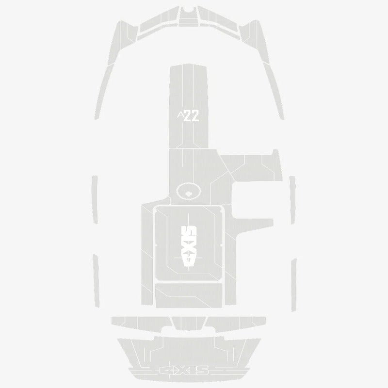 2018 Axis A22 Cockpit Bow 1/4" 6mm Boat EVA Flooring Teak Floor Non - slip Mat - HJDECK