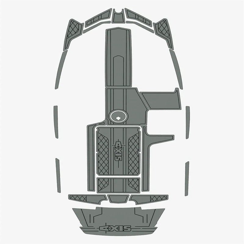 2018 Axis A22 Cockpit Bow 1/4" 6mm Boat EVA Flooring Teak Floor Non - slip Mat - HJDECK