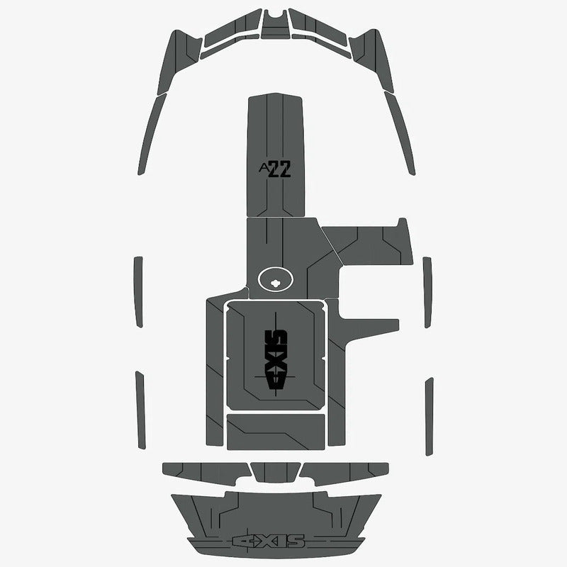 2018 Axis A22 Cockpit Bow 1/4" 6mm Boat EVA Flooring Teak Floor Non - slip Mat - HJDECK