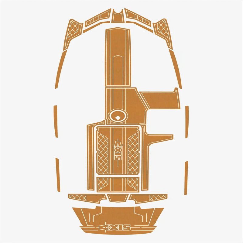 2018 Axis A22 Cockpit Bow 1/4" 6mm Boat EVA Flooring Teak Floor Non - slip Mat - HJDECK