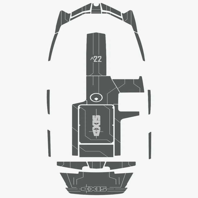 2018 Axis A22 Cockpit Bow 1/4" 6mm Boat EVA Flooring Teak Floor Non - slip Mat - HJDECK