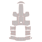 2018 Chaparral H2O Sport 19 EVA Foam Faux Teak Boat Deck MatteMarine Flooring - HJDECK