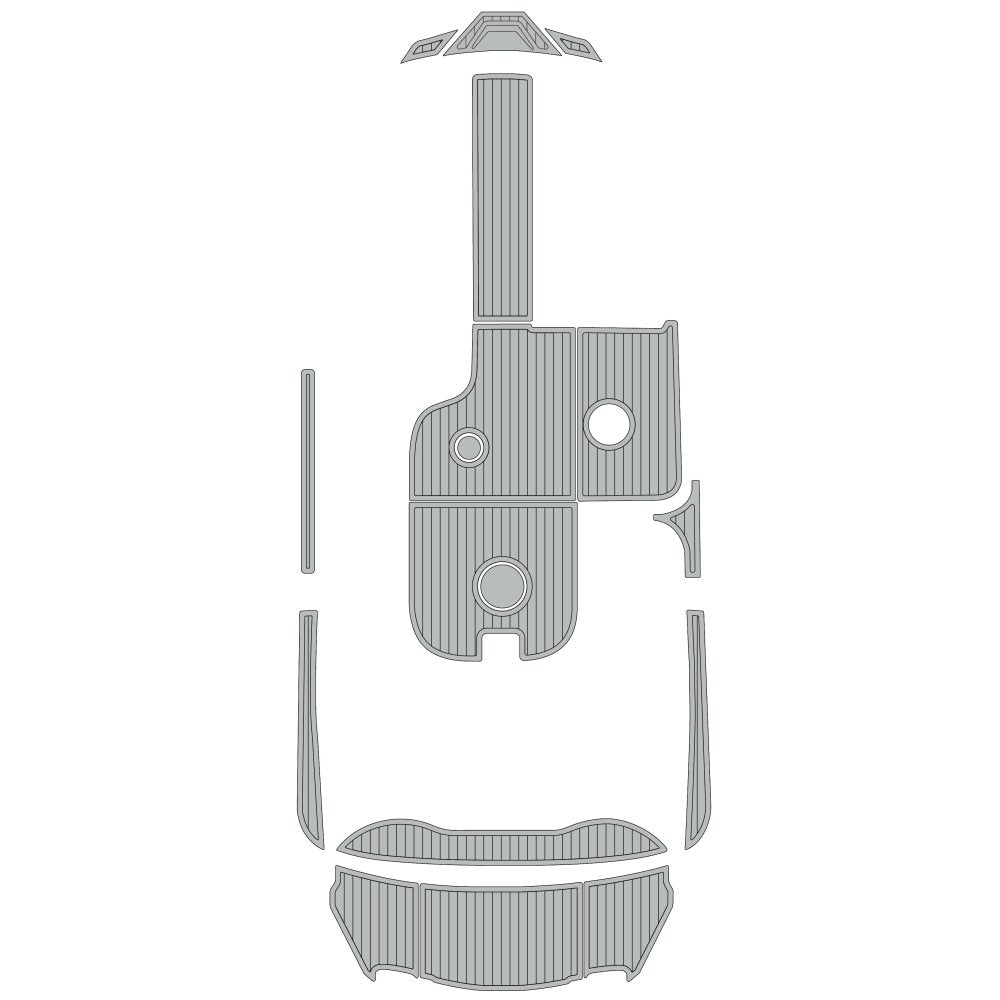 2018 MB Sports F22 Tomcat EVA Foam Boat Faux Teak Flooring - HJDECK