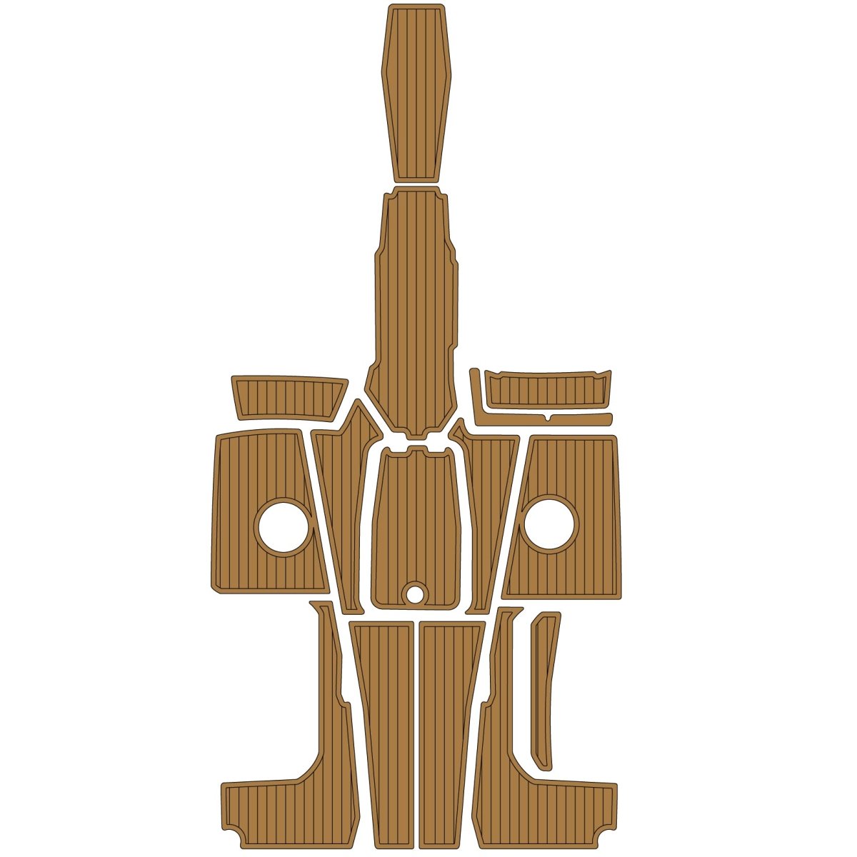 2018 Monterey 278 SS Swim Platform Cockpit Pad Marine EVA Foam Flooring Kit - HJDECK